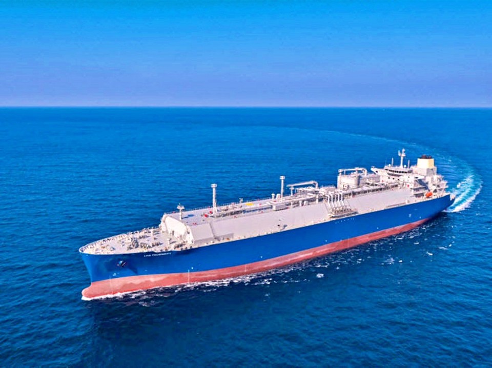 HD현대중공업이 건조해 지난 2022년 인도한 174K LNG운반선의 시운전 모습. (2023.09.12) / 사진 = HD현대중공업