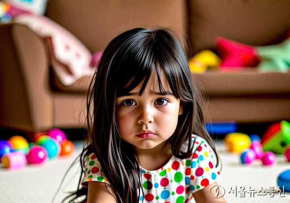 지난해 아동학대 신고 건수가 5만건을 넘어서며 심각성이 다시 확인됐다.  / 사진 = 뤼툰 AI 이미지 