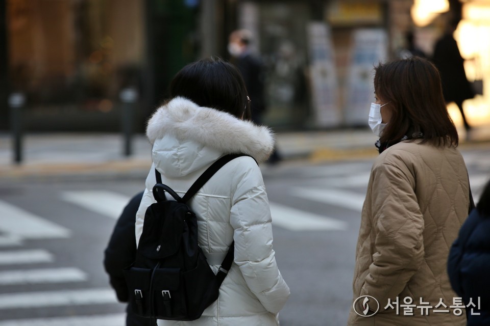 내일(20일)은 전국이 대체로 흐린 가운데 아침 기온은 영하권을 보이다 낮부터 추위가 풀리겠다. 19일 시민들이 서울시청 사거리에서 신호를 기다리고 있다. (사진=이성현 기자) 2025.11.19, snakorea.rc@gmail.com , *재판매 및 DB 금지