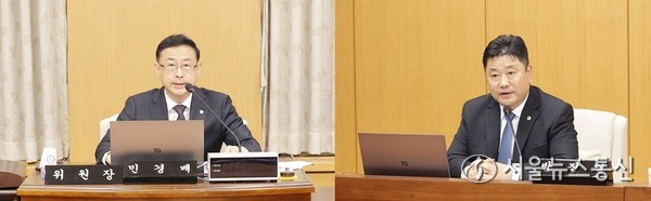 대전시의회는 19일 제291회 제2차 정례회 중 윤리특별위원회를 열고 위원장에 민경배 의원(국민의힘‧중구3‧사진‧왼쪽), 부위원장에 방진영 의원(더불어민주당‧유성구2‧사진‧오른쪽)을 각각 선임했다.