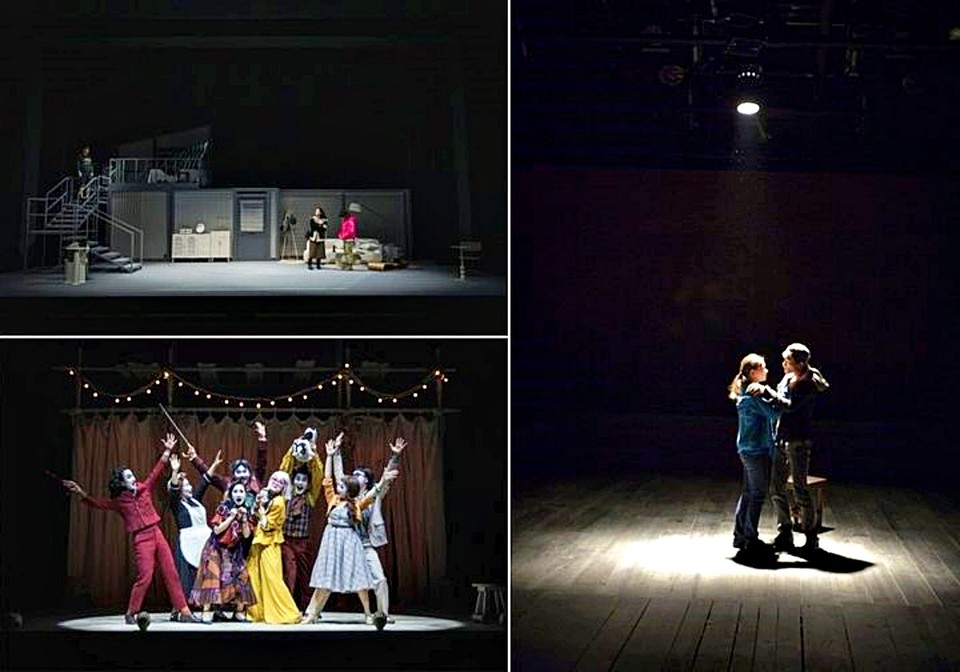 연극 '그의 어머니', 노란 달 YELLOW MOON', '스카팽'  공연사진(왼쪽 위부터 시계 방향으로) / 사진 = 국립극단 제공