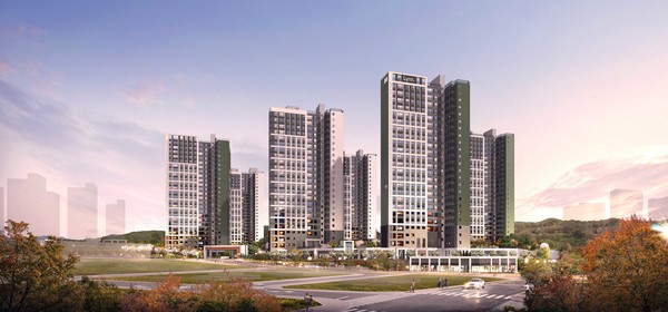 '화성 남양주 타운 우미린 에듀하이' 투시도.