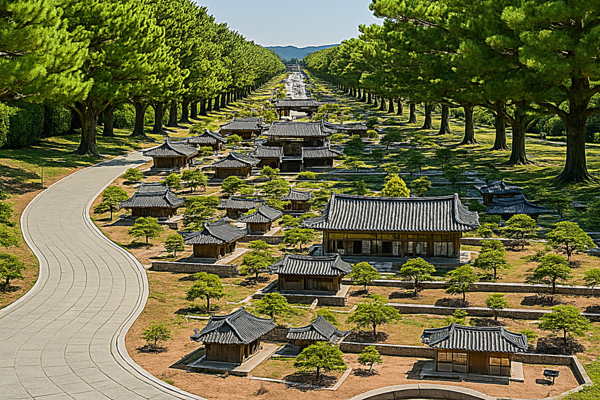 신라통일 정원은 통일, 평화, 왕경이라는 역사와 미래 가치를 담아 3개 정원 공간 조성과 각 공간을 숲길로 연결하는 사업으로 신라통일 정신과 APEC 평화 가치를 담아 세계인이 찾는 평화 정원 관광 명소로 만들겠다는 복안이다.